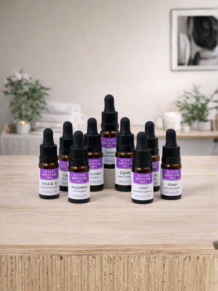 Aceites esenciales profesionales de Nirvana Spa