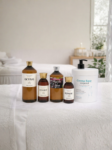 Aceites portadores y de masaje profesional de Nirvana Spa