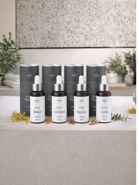 Aceites vegetales profesionales de Nirvana Spa