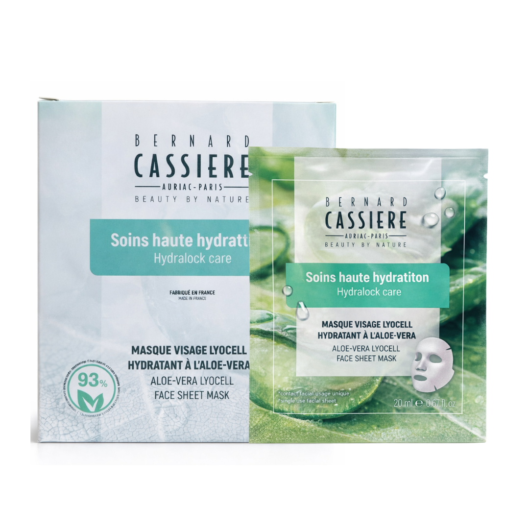 Aloe-Vera Lyocell Face Sheet Mask - Springwater de Bernard Cassiere