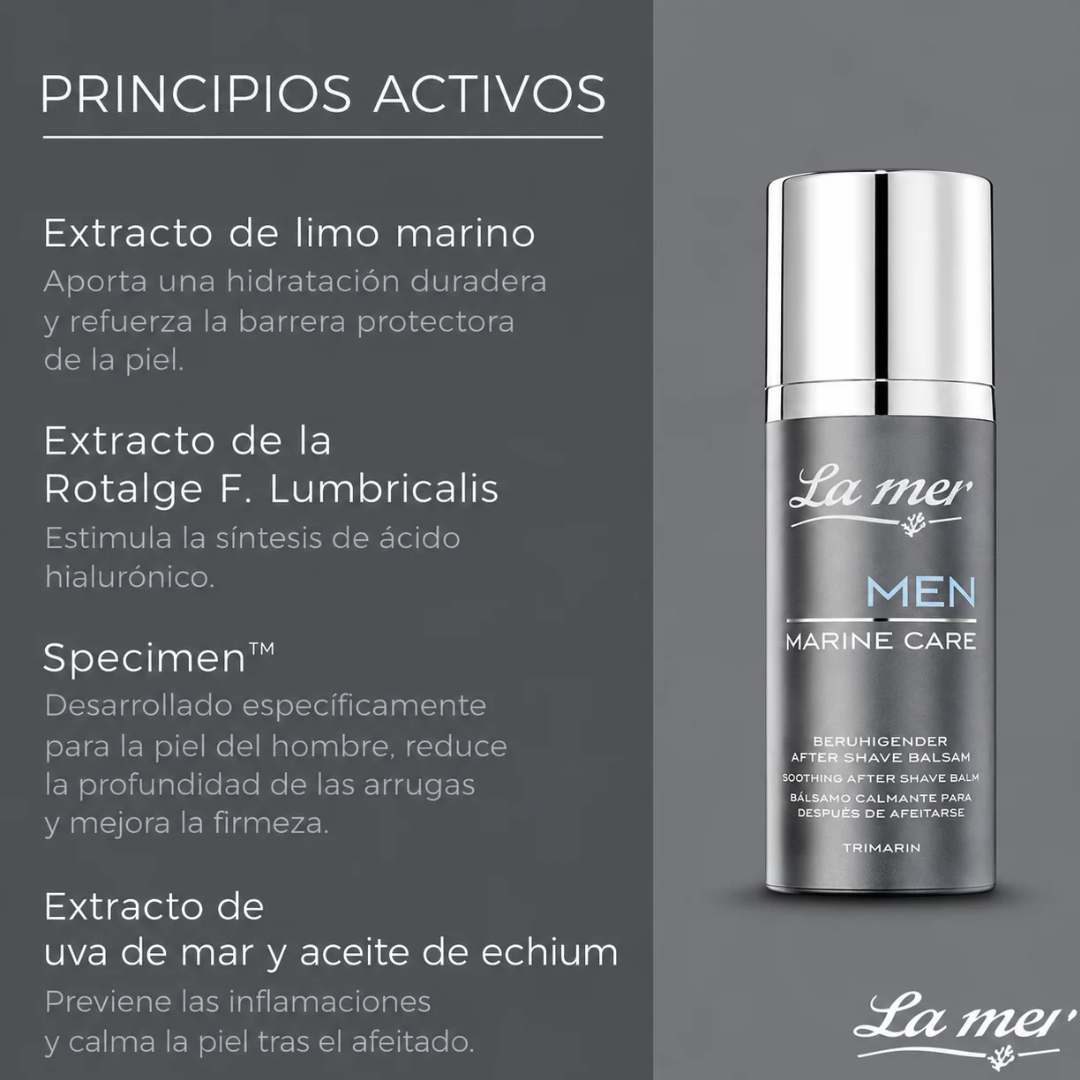 Bálsamo After Shave Calmante (Con perfume) - Men Marine Care de La mer