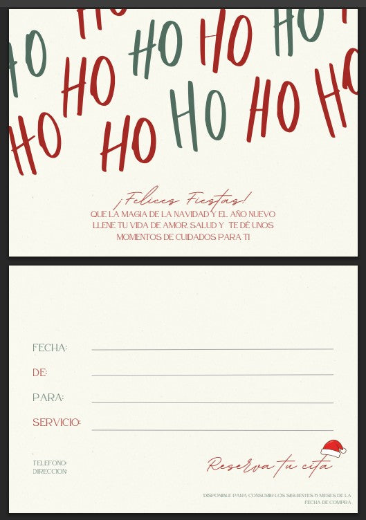 Tarjeta Regalo Papá Noel