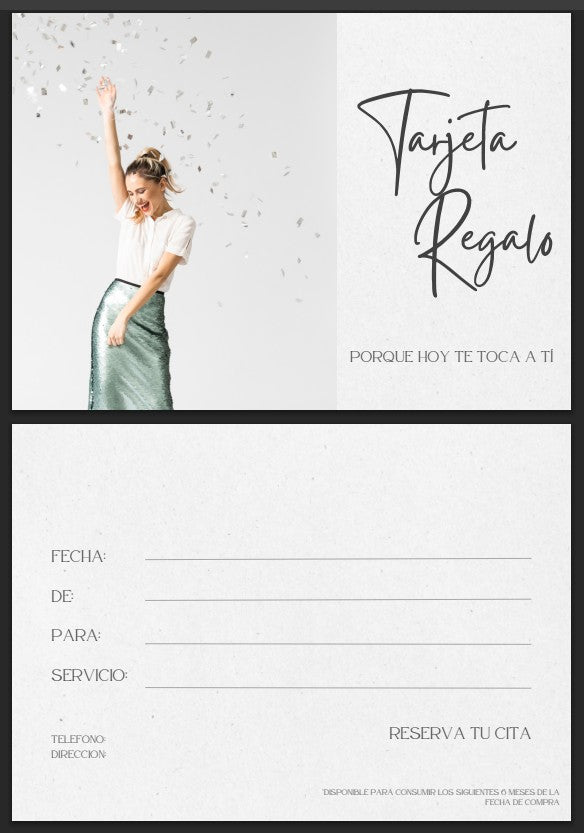 Tarjeta Regalo Confetis