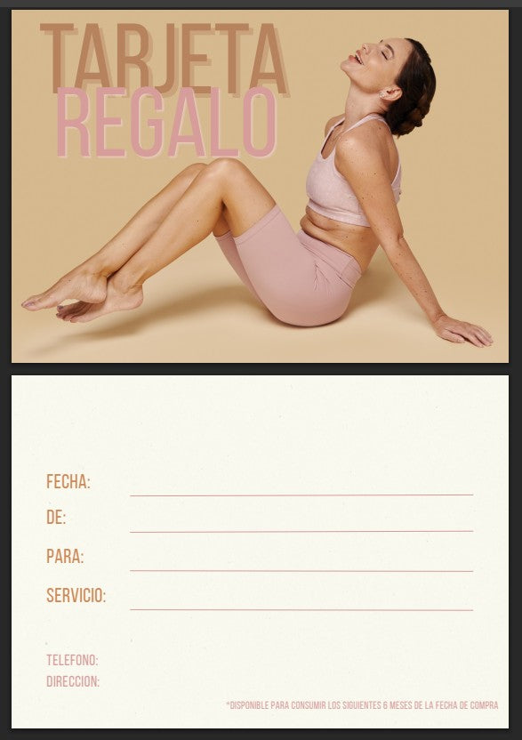 Tarjeta Regalo Mujer cuerpo