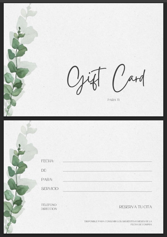 Tarjeta Regalo Natural