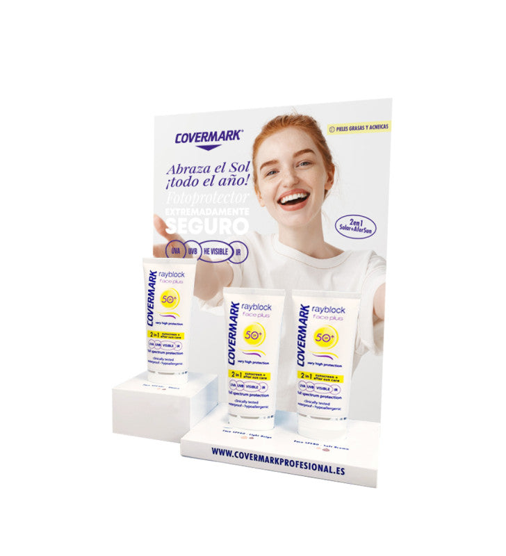 Covermark - Expositor Rayblock Face Plus 50+ Pieles grasas___8785___523618777