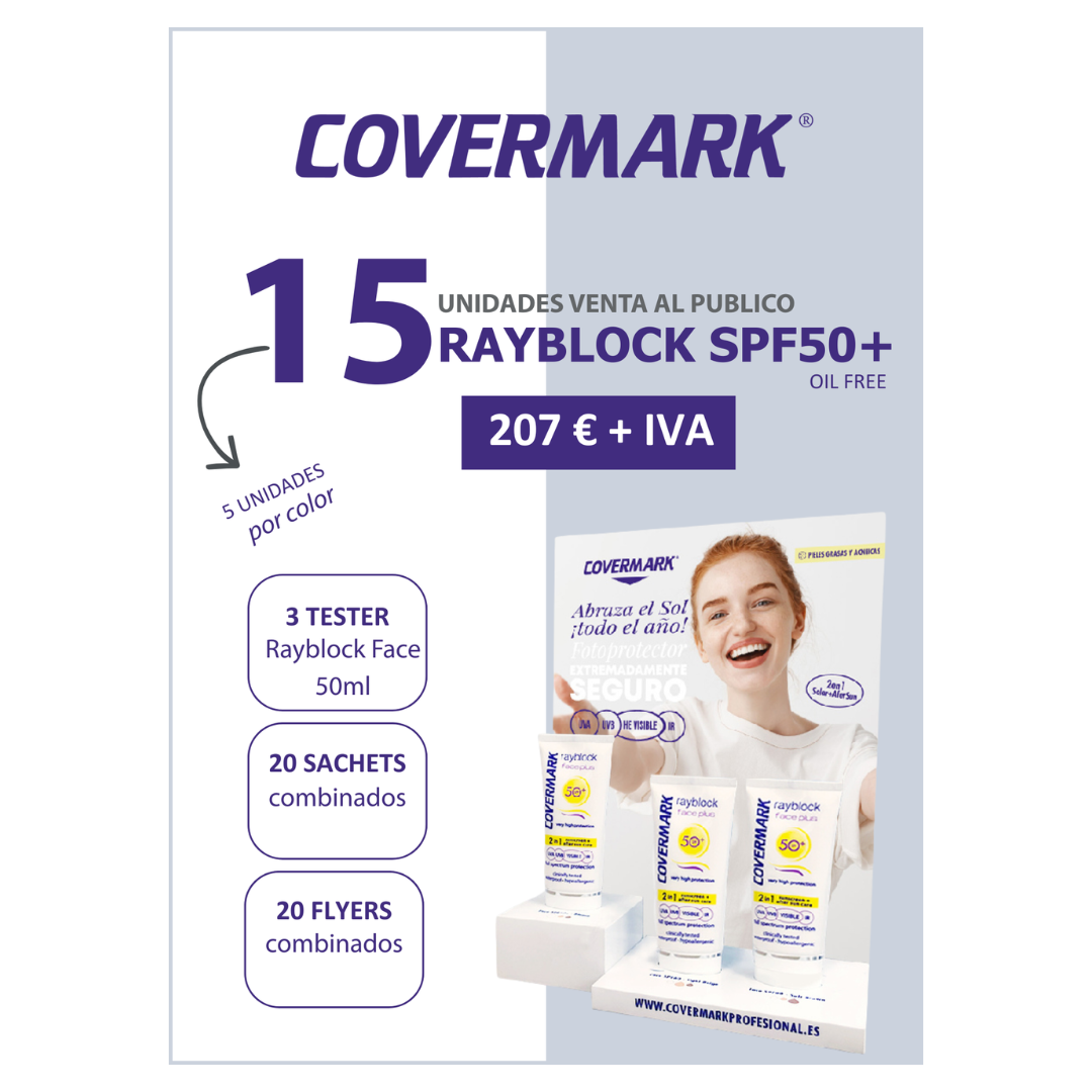 Promoción Expositor Rayblock Face Plus 50+ Pieles grasas de Covermark thumbnail