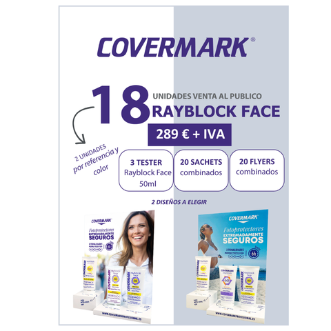 Promoción Expositor Rayblock Face de Covermark