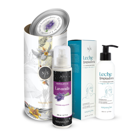 Pack Beauty At Home. Leche Limpiadora + Hidrolato de Lavanda de Nirvana Spa