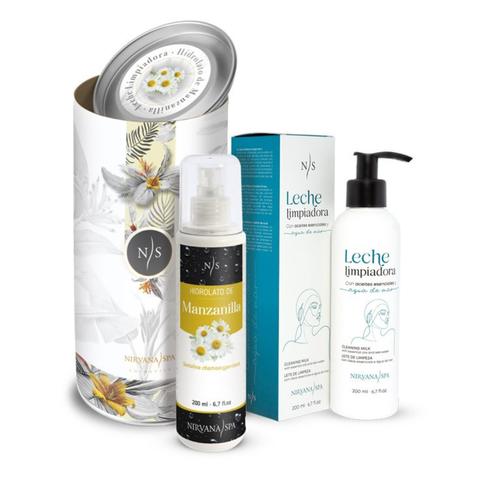 Pack Beauty At Home. Leche Limpiadora + Hidrolato de Manzanilla de Nirvana Spa