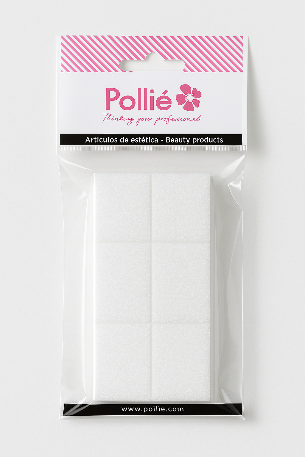 Bolsa de 6 limas mini bloque de 2 caras profesional de Pollié