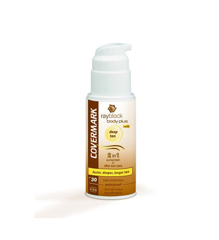 Rayblock. Body Plus Deep Tan Milk - COVERMARK