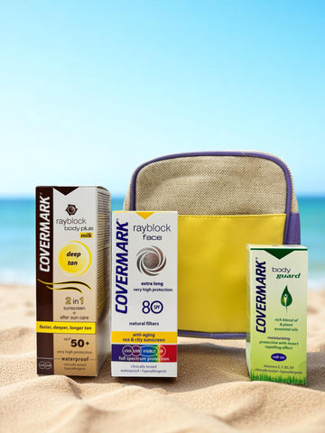 Covermark - Rayblock. Pack Body Plus Deep Tan Milk +  Face SPF80