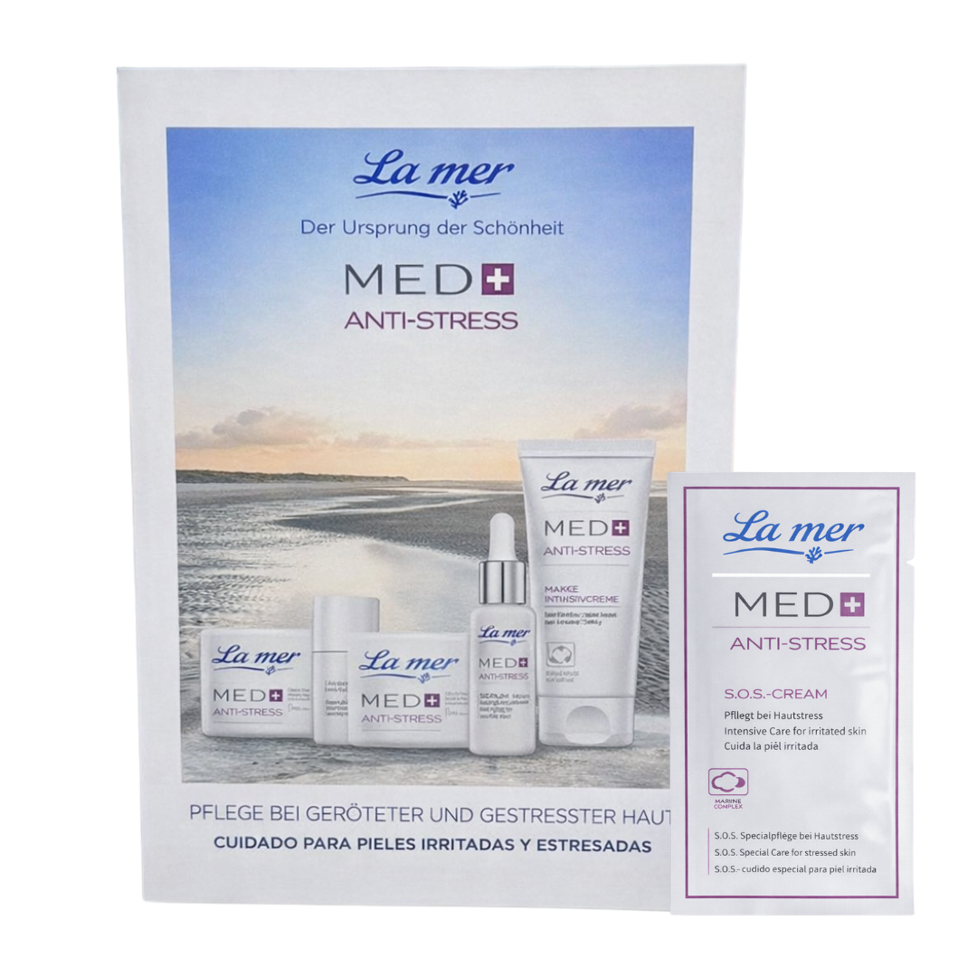 Sachet - Folleto con muestra MED+Anti-Stress de La mer thumbnail