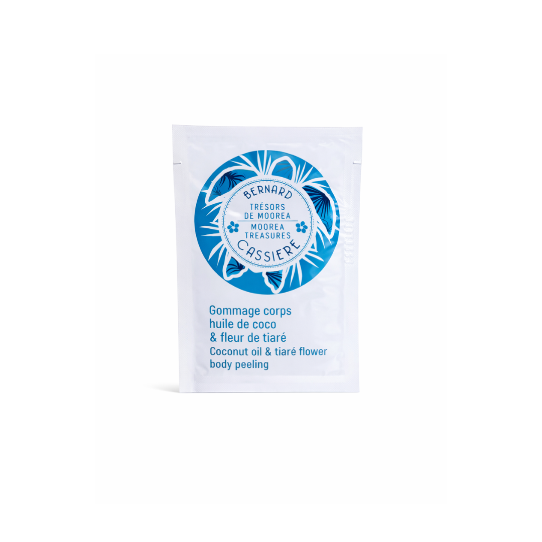 Sachet - Coconut tiare body peeling - Moorea Treasures de Bernard Cassiere