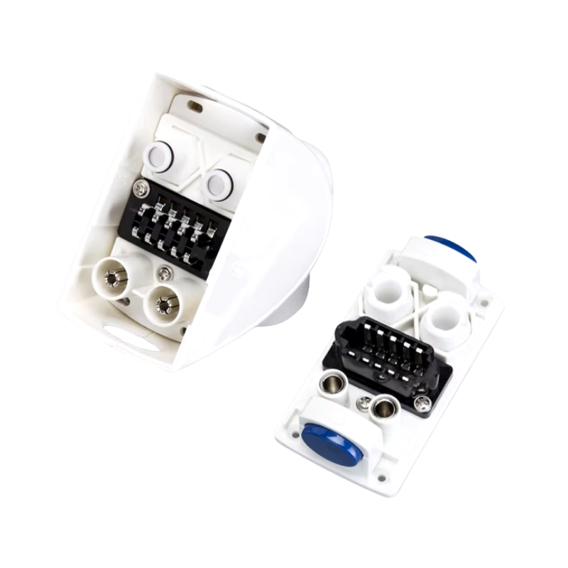 Conector macho y hembra para manípulos de aparatos estéticos: esquema o variantes (detalle 4)