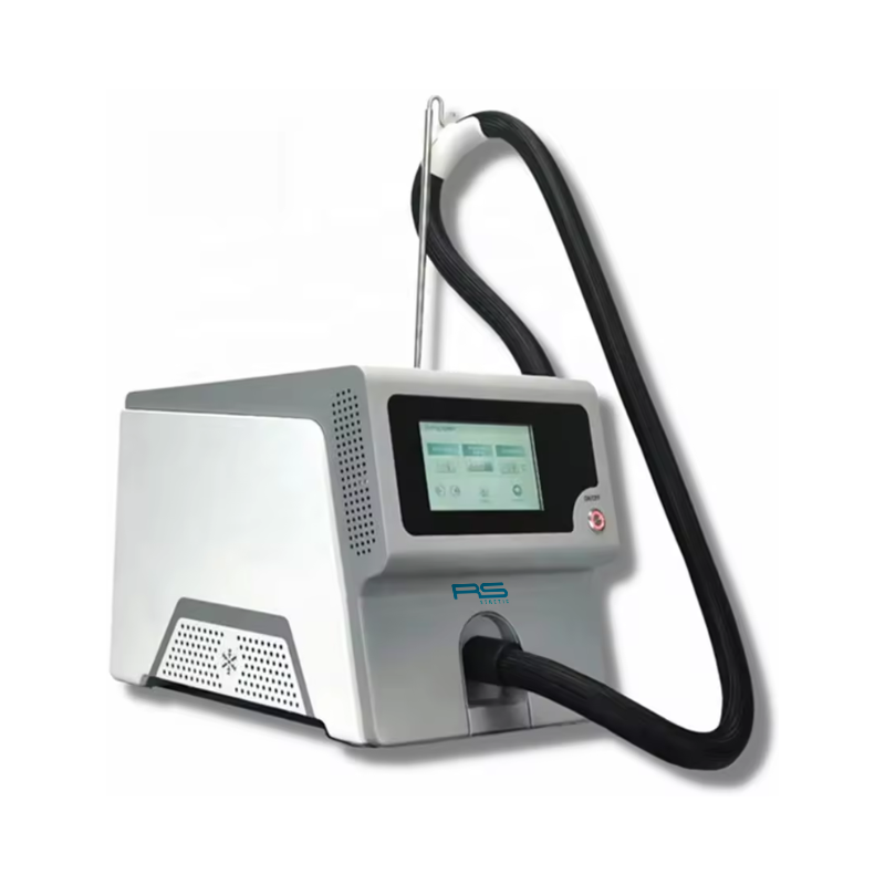 Máquina de enfriamiento continuo para tratamientos láser: vista frontal
