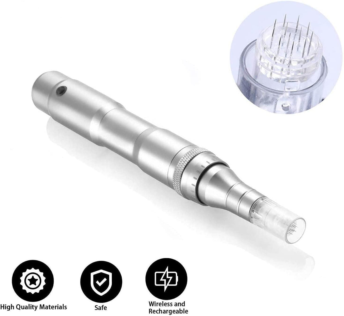 Dermapen RS de Acero Inoxidable: cartuchos compatibles y dotación