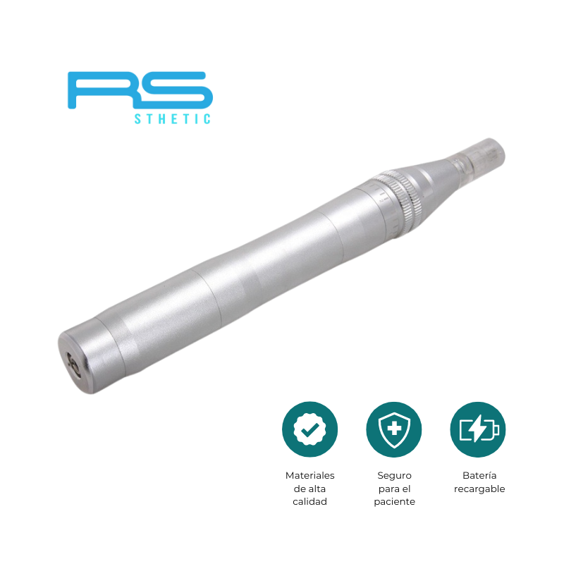 Dermapen RS de Acero Inoxidable: cartuchos compatibles y dotación (detalle 17)