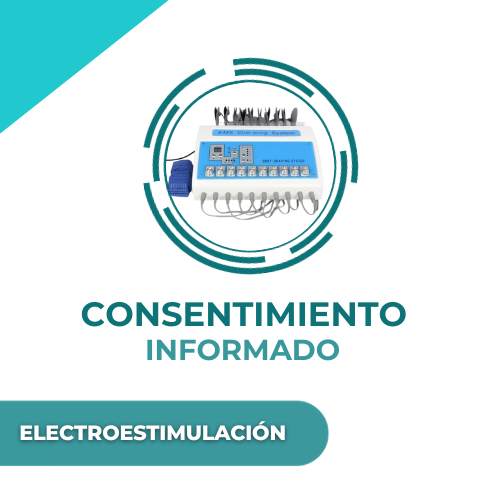 Consentimiento informado de Electroestimulación: vista frontal