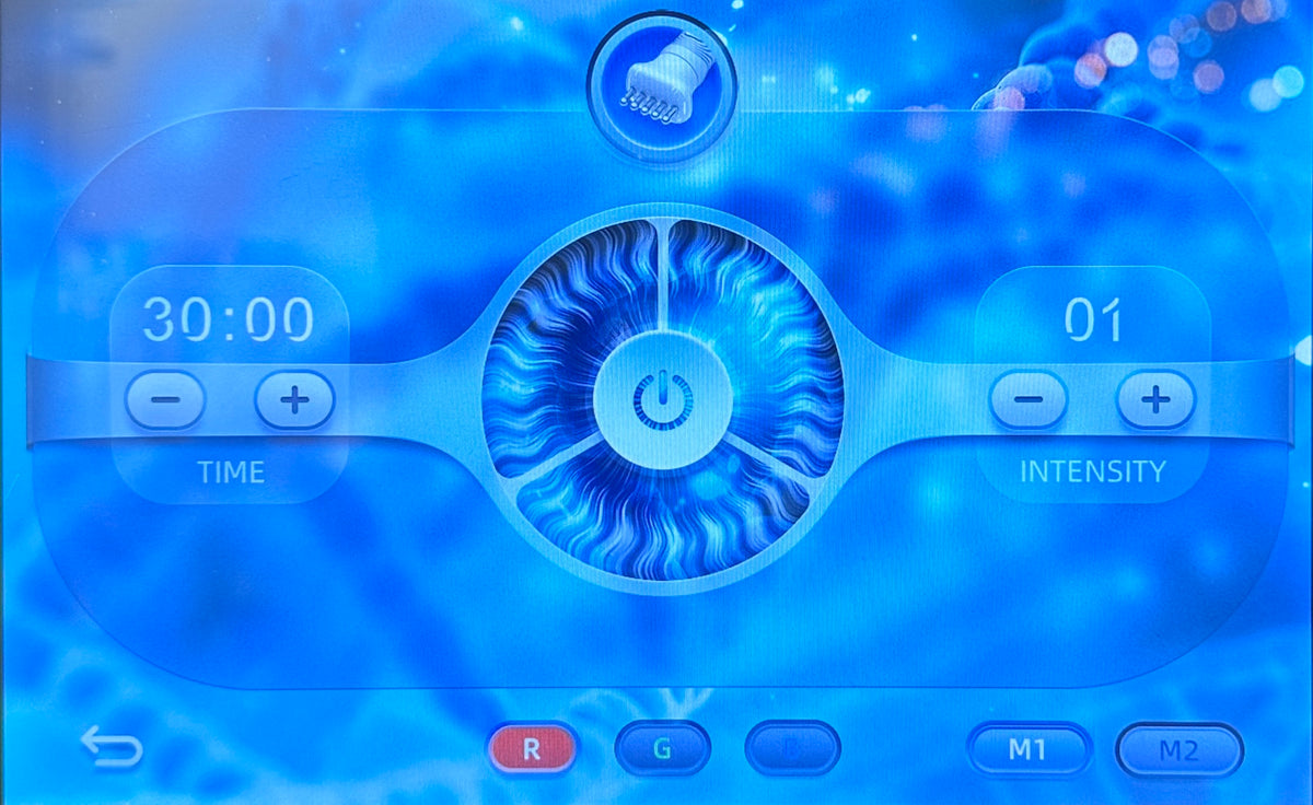 Hidrofacial 17 en 1 RS F336: accesorios, funciones o controles ilustrados; confirmar opciones incluidas y parámetros de la unidad (detalle 40)
