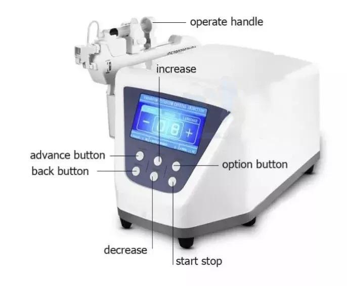Mesoterapia sin agujas RS F37 — Material del proveedor; configuración y protocolo pendientes de aclarar por discrepancia sobre agujas