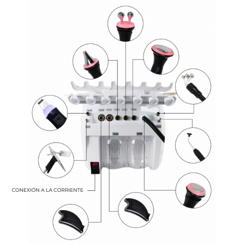 Hidrodermoabrasión Multifunción Beauty RS F39: vista trasera