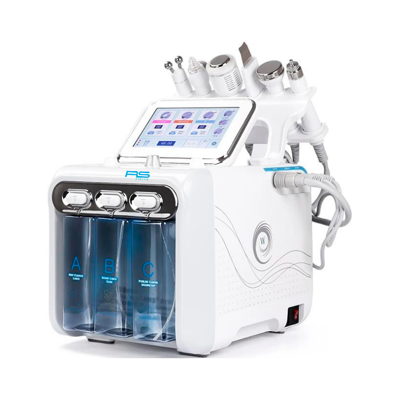 Hidrodermoabrasión 6 en 1 RS F89: vista lateral izquierda