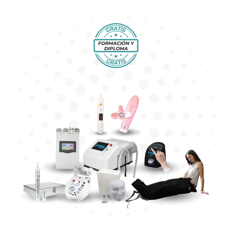 Pack de aparatología estética Luxury RS: vista general