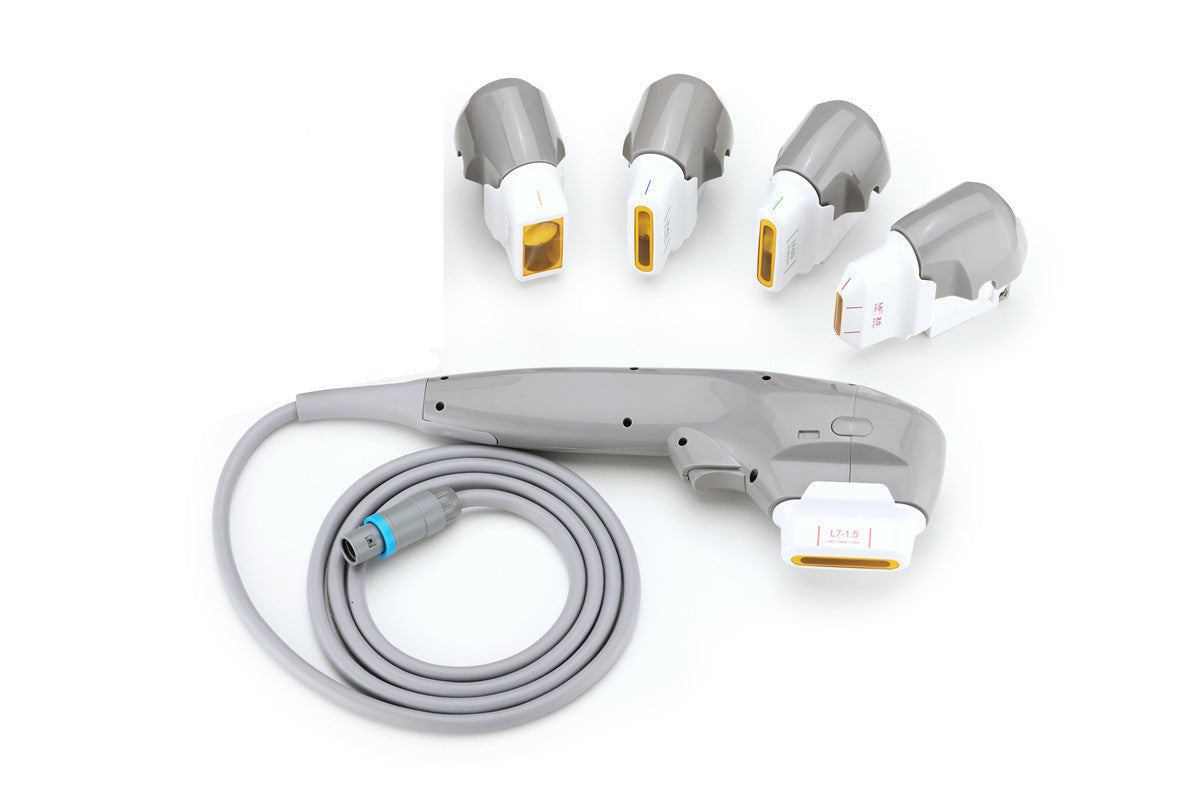 HIFU 7D + Liposonix + V-Max RS M03-3: manípulos y cartuchos del conjunto HIFU, V-Max y Liposonix