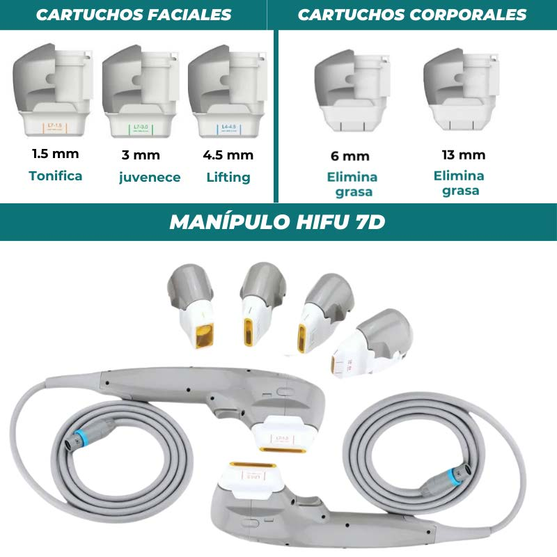 HIFU 7D + Liposonix RS M03: pantalla orientativos de la interfaz, no pauta de ejemplo de aplicación (detalle 10)