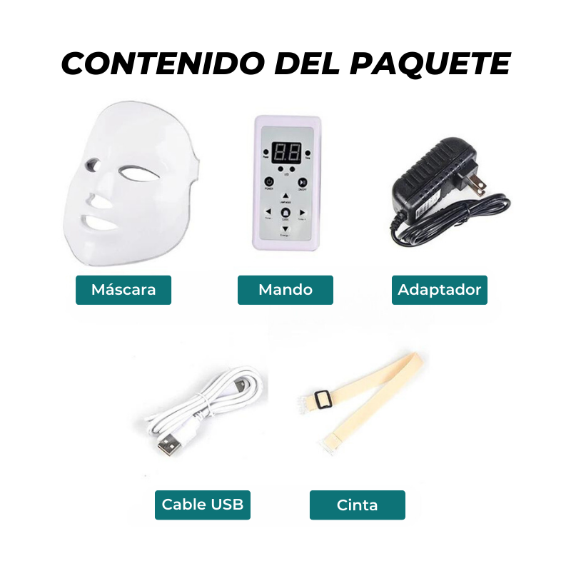 Máscara LED 7 Colores: detalle del equipo (detalle 3)