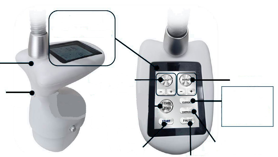 Frozen HIFU RS P23: pantallas muestran controles, no una pauta individual (detalle 11)