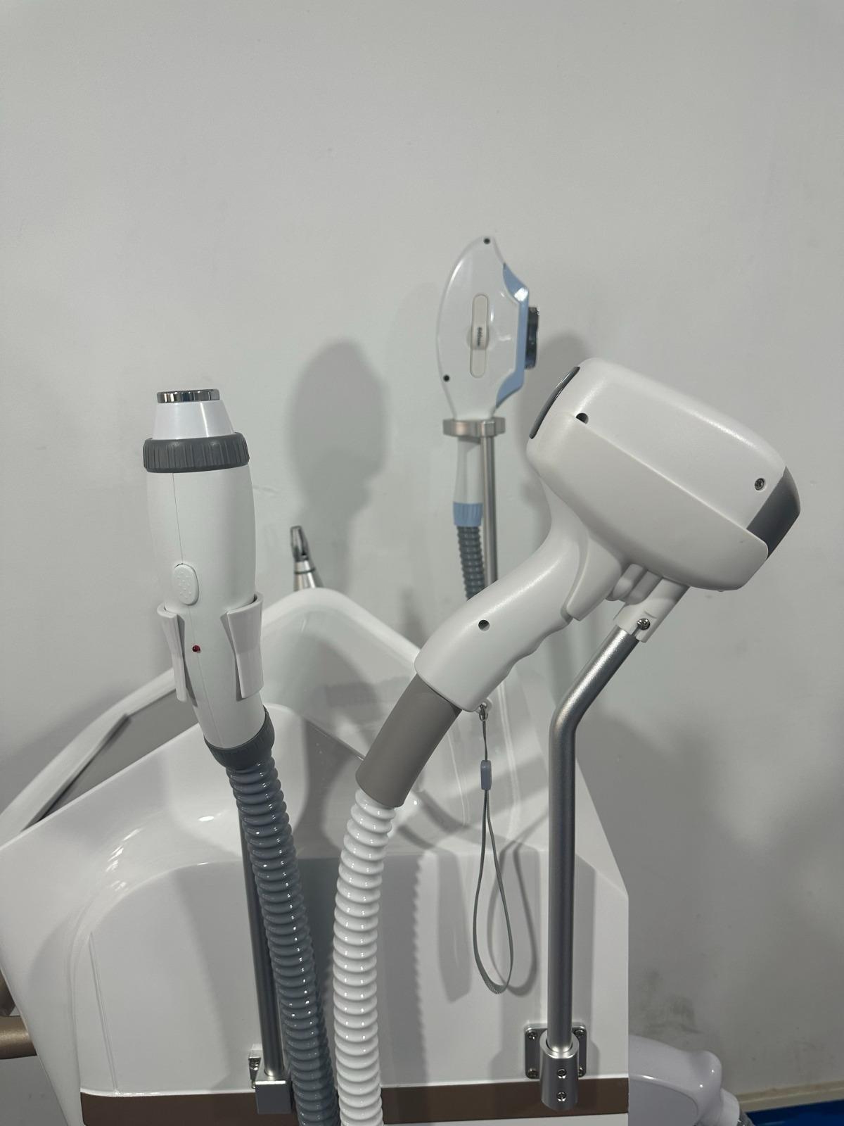 Diodo Trionda + IPL + Picosegundos + Radiofrecuencia: accesorios o esquema de uso