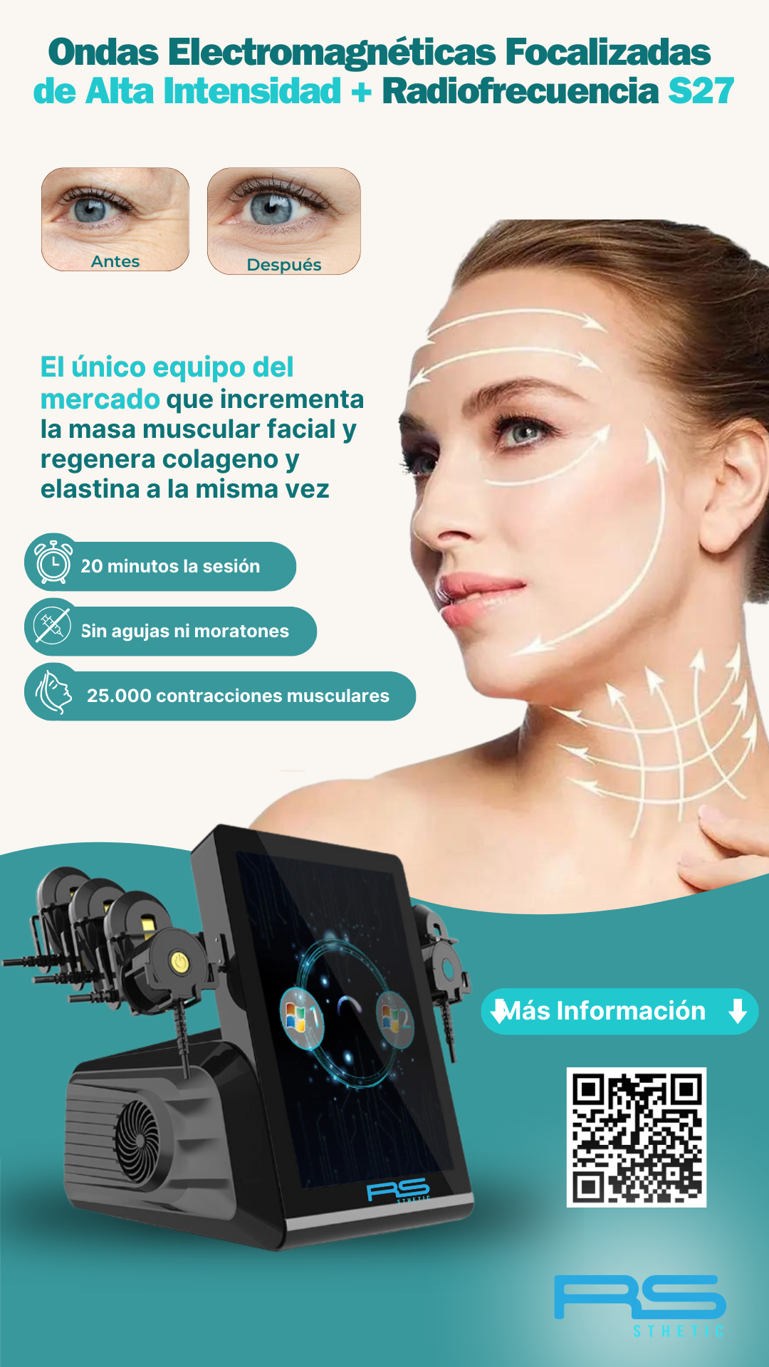 Ondas Electromagnéticas Focalizadas de Alta Intensidad + Radiofrecuencia: esquema o accesorio (archivo rotulado S29; verificar configuración S27) (detalle 8)