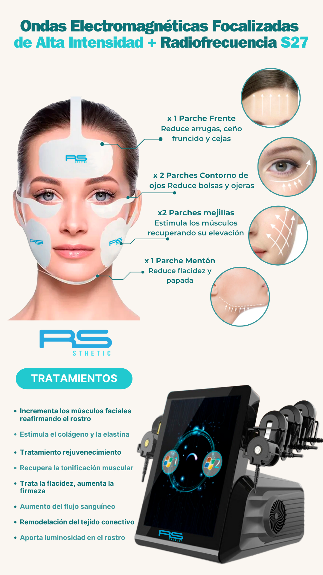 Ondas Electromagnéticas Focalizadas de Alta Intensidad + Radiofrecuencia: esquema o accesorio (archivo rotulado S29; verificar configuración S27) (detalle 9)