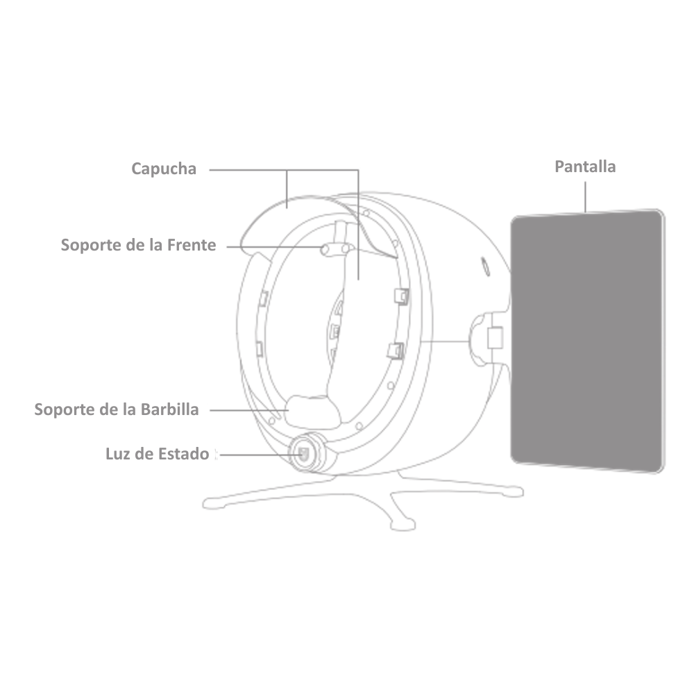 Analizador Facial RS T08: detalle del equipo (detalle 10)