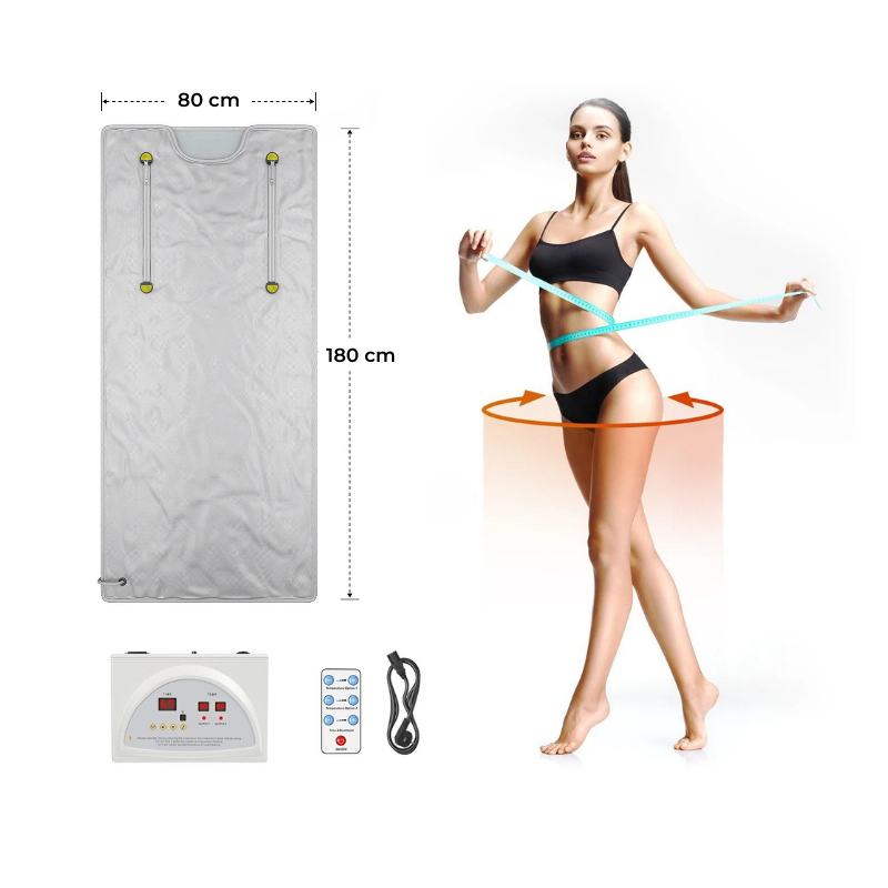 Saco Sauna RS VS-8002: medidas de la manta: 180 × 80 cm; ilustración comercial sin garantía de reducción corporal